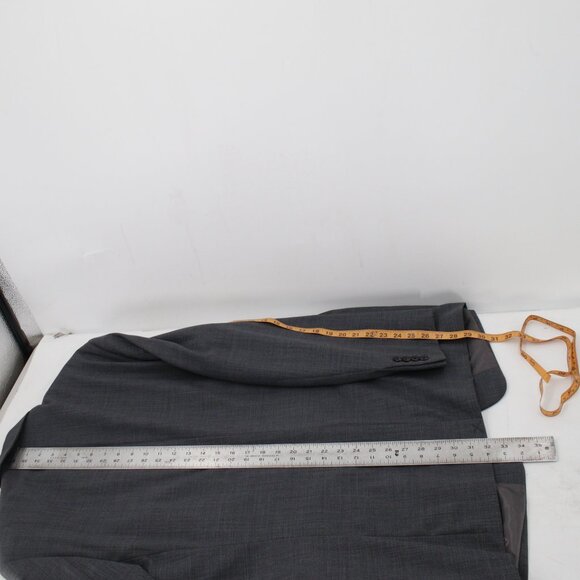 Lauren Ralph Lauren Suit Mens 46L 42x32 Wool Blend Natural Stretch sharkskin - Picture 15 of 16